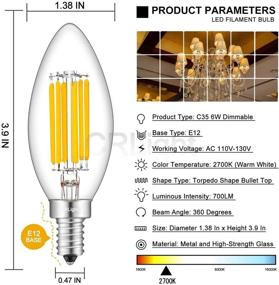 img 2 attached to 💡 Efficient Dimmable Candelabra Filament: CRLight Equivalent Solution