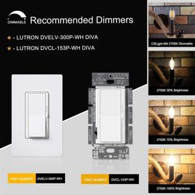 img 1 attached to 💡 Efficient Dimmable Candelabra Filament: CRLight Equivalent Solution