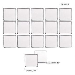 img 3 attached to 📁 PH PandaHall 100pcs Empty Square Metal Tins for Makeup Pans Watercolor Palette - Ideal for Magnetic Cosmetic Palettes, Eyeshadow, Blush, Lipstick Organizer - 26 mm Size