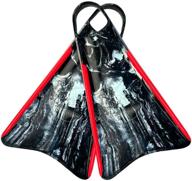 kpaloa original sideline black bodyboarding swim fins logo
