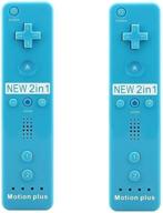 🎮 lion fish motion plus remote controller (2 pack) - blue for nintendo wii video game gamepads logo