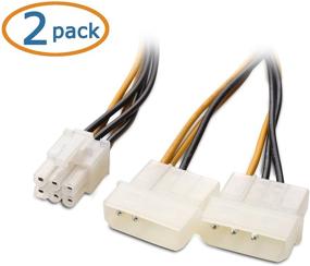 img 3 attached to 🔌 Cable Matters 2-Pack 6-Pin PCIe to Molex Power Cable, 2x Molex to 6-Pin PCIe - 6 Inches