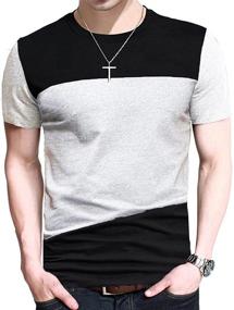 img 3 attached to 👕 SHUIANGRAN Long Sleeve T-Shirts: Stylish Contrast Stitching for Men's Clothing and Tanks