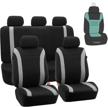 fh group cosmopolitan flat cloth full set car seat covers interior accessories in covers logo