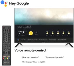 img 2 attached to Caixun EC43S1A: 43 inch 4K UHD HDR Smart TV - Google Assistant, Chromecast, and More! (2021 Model)