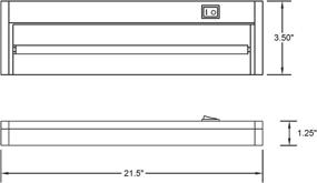 img 1 attached to NICOR Lighting 21 5-дюймовый низкопрофильный светильник 10352WH