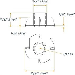 img 2 attached to POWERTEC QTN1106 Pronged 8 Inch 16 50 Pack