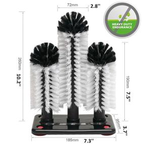 img 3 attached to 🧹 Superior Efficiency: Commercial Triple Brush Washer Suction for Exceptional Cleaning Results