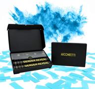 hiconfetti 100% biodegradable gender reveal baby shower confetti powder cannon 4-pack - tissue safe smoke (4 blue) логотип