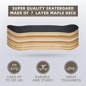 img 3 attached to 🛹 Jaoul Skateboards Beginners Complete Skateboard: The Perfect Choice for Skateboard Newbies