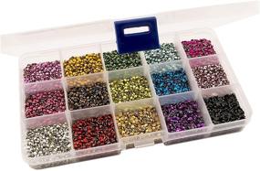 img 2 attached to 💎 Assorted Color Hot Fix Rhinestuds in Storage Box - Summer-Ray SS10 2.8mm