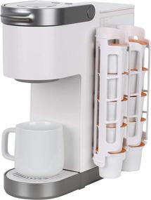 img 4 attached to ☕ Keurig K-Cup Coffee Pod Holder, Side Mount K-Cup Storage Organizer, Ideal for Small Counters (2 Pack, Holds 10 K-Cups, White)