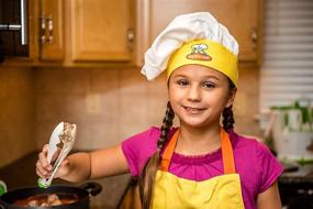 img 1 attached to Curious Chef Child Yellow White