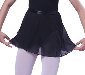 img 3 attached to 🩰 Chiffon Ballet Skirts by Woosun: Ideal Girls' Clothing for Skirts & Skorts