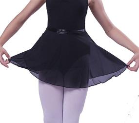 img 2 attached to 🩰 Chiffon Ballet Skirts by Woosun: Ideal Girls' Clothing for Skirts & Skorts