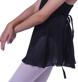 img 1 attached to 🩰 Chiffon Ballet Skirts by Woosun: Ideal Girls' Clothing for Skirts & Skorts