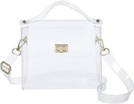 aocina clear crossbody purse bag: pga stadium approved clear handbags for work, concerts, and sports events with enhanced seo logo