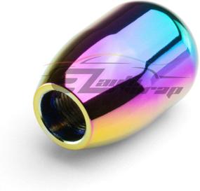 img 1 attached to 🚗 Weighted Manual Gear Shifter JDM Aluminum Rainbow Neo Chrome Stick Shift Knob 06