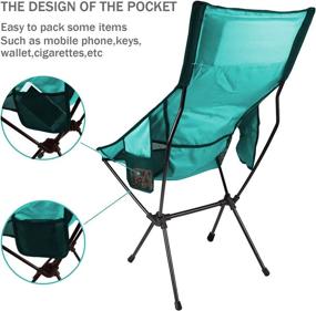 img 2 attached to 2 Pack Portable Camping Chairs: Lightweight, Folding, and Compact for Camp, Backpacking, Hiking, Beach, and Picnic - with Carry Bag