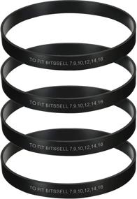 img 4 attached to Mudder 4-Pack Replacement Belts for Bissell Vacuum Cleaner - Compatible with Style 7, 9, 10, 12, 14, 16 - Replaces 32074, 203-1093, 3031123