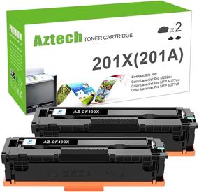 img 4 attached to 🖨️ High-Yield Aztech Compatible Toner Cartridge Replacement for HP 201X CF400X 201A CF400A: Black, 2-Pack - Efficient Ink for HP Color Pro MFP M277dw M252dw M277n M277c6 M252n M277n Printer