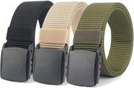hoanan military tactical metal webbing men's accessories in belts logo