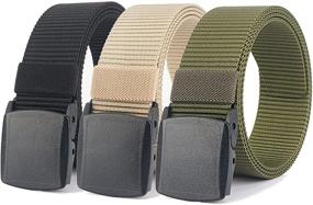 img 4 attached to Hoanan Military Tactical Metal Webbing Men's Accessories in Belts
