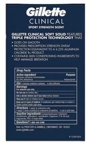 img 1 attached to 🏃 Stay Active and Fresh with Gillette Clinical Soft Solid Antiperspirant Deodorant, Sport Triumph, 1.7 Oz (Pack of 3)