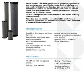 img 2 attached to Pentek C1 20 Carbon Impregnated Cellulose Cartridge: Enhanced Filtration for Cleaner Water