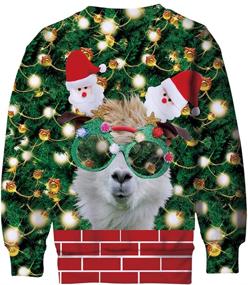 img 3 attached to 🎄 Ugly Christmas Sweatshirts for Boys and Girls: Funny Graphic Prints for Teens, Long Sleeve Pullover Sweaters - Festive 4-16 Years Old Party Wear