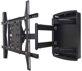 img 2 attached to 📺 Recessed Full-Motion Articulating TV Wall Mount Bracket - Monoprice (42"-63" TVs, 200lbs Max Weight, 3.94"-25.0" Extension, VESA Up to 800x500, Black)