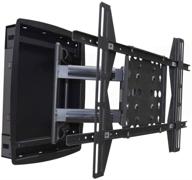 📺 recessed full-motion articulating tv wall mount bracket - monoprice (42"-63" tvs, 200lbs max weight, 3.94"-25.0" extension, vesa up to 800x500, black) logo