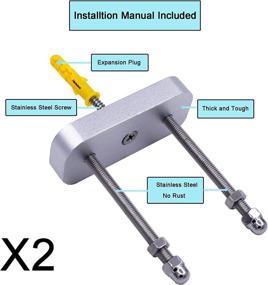 img 3 attached to 🛹 YYST Floating Skateboard Deck Display - Wall Mount Hanger for Longboards - Patent Pending - Type A