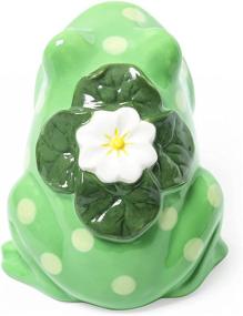 img 2 attached to 🐸 Art Frog Collection: Ceramic Kitchen Scrubby Sponge Holder - Whimsical Home & Kitchen Decor