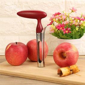 img 2 attached to 🍏 AKIRO Stainless Steel Apple Pear Corer - Kitchen Gadget Tool for Easy Twist Core and Seed Removal - Fruit Seeder, Vegetable Tool, Fruits Core Seed Remover