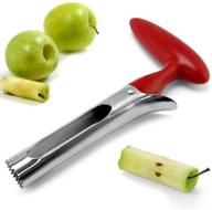 🍏 akiro stainless steel apple pear corer - kitchen gadget tool for easy twist core and seed removal - fruit seeder, vegetable tool, fruits core seed remover logo