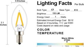 img 1 attached to OPALRAY C7 Mini Candelabra LED Bulb