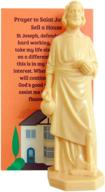 🏠 complete set: st. joseph statue for selling homes - instruction card and house prayer logo