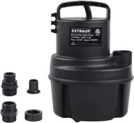 💦 extraup 1/6 hp 1370gph portable submersible utility pump for efficient pool cover, basement flood, drainage & water transfer logo