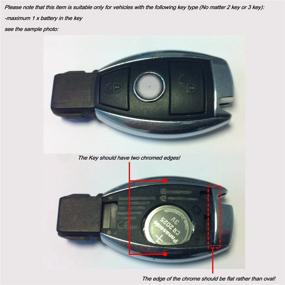 img 2 attached to 🔑 AMG Remote Key Cover Case Shell Apple Tree AffalterBach Key Cover for Mercedes Benz A, B, C, E, S, G, SLK, GLK, CLA, CLS Class - A0008900023