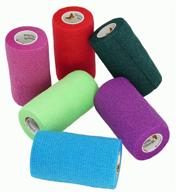 🎗️ elasti-wrap 4 inch breathable vet wrap - self-adherent cohesive bandage with assorted colors (6, 12, 18, & 24 packs) - 6 rolls логотип