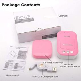 img 1 attached to Efficient Pink Ultrasonic Contact Lens Cleaner Kit for Daily Care: Faster and Portable Cleaning