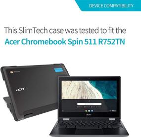 img 3 attached to 📚 Gumdrop SlimTech Case - Acer Chromebook Spin 511 (R752TN) Laptop for Students, Education, Kids, School - Slim, Lightweight, Bump and Scratch Protection