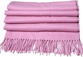 img 3 attached to SUPCOOKI Cashmere Weight Blanket Shawls Women's Accessories and Scarves & Wraps
