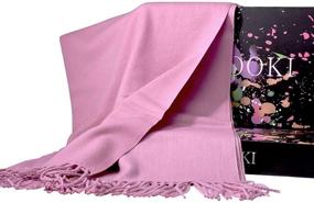 img 2 attached to SUPCOOKI Cashmere Weight Blanket Shawls Women's Accessories and Scarves & Wraps