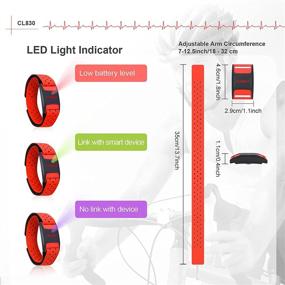 img 3 attached to 💓 FITCENT Heart Rate Monitor Armband: Bluetooth ANT+ Optical Sensor for Peloton, Strava, Zwift, and More