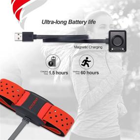 img 1 attached to 💓 FITCENT Heart Rate Monitor Armband: Bluetooth ANT+ Optical Sensor for Peloton, Strava, Zwift, and More