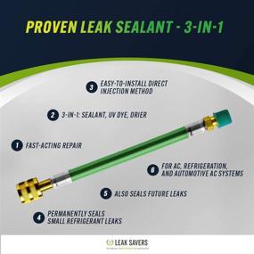img 2 attached to 🔧 Ultimate Leak Saver: Direct Inject 3-in-1 Sealant with Moisture Remover, UV Dye - Ideal for Air Conditioners, Heat Pumps, HVAC, and Automotive Systems - Made in the USA