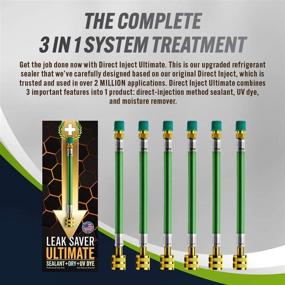 img 3 attached to 🔧 Ultimate Leak Saver: Direct Inject 3-in-1 Sealant with Moisture Remover, UV Dye - Ideal for Air Conditioners, Heat Pumps, HVAC, and Automotive Systems - Made in the USA