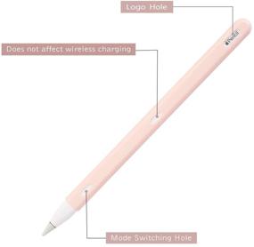 img 2 attached to Усилите второе поколение Apple Pencil с защитным силиконовым чехлом и наконечниками от Teyomi в розовом цвете.